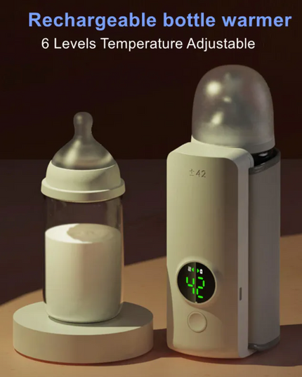 Portable Wireless Baby Bottle Warmer – USB Rechargeable