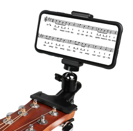 Phone Guitar Clip Stand – Universal Guitar Phone Holder