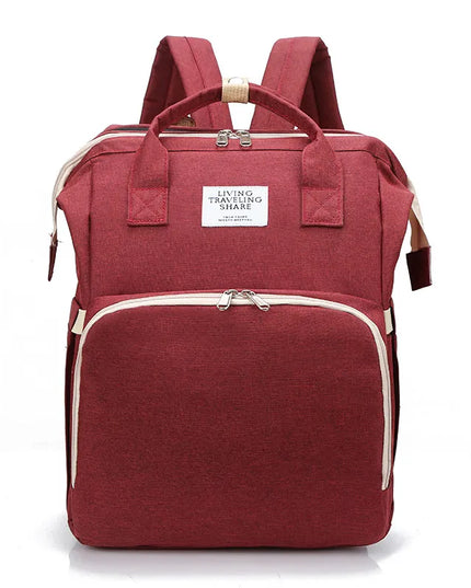 Large-Capacity Mommy Bag – Stylish Diaper Backpack
