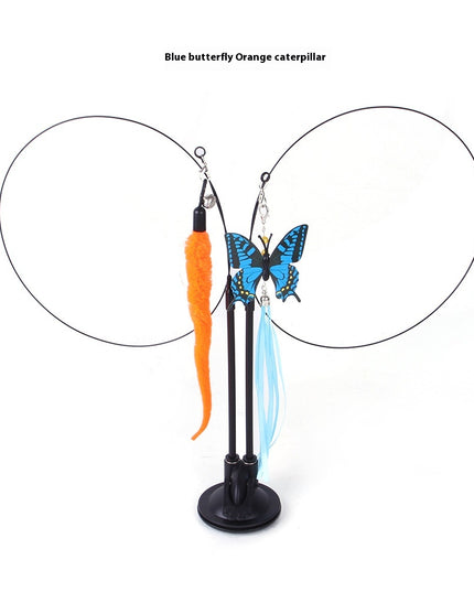 Cat Sucker Teaser Toy – Self-Play Suction Cup Cat Wand