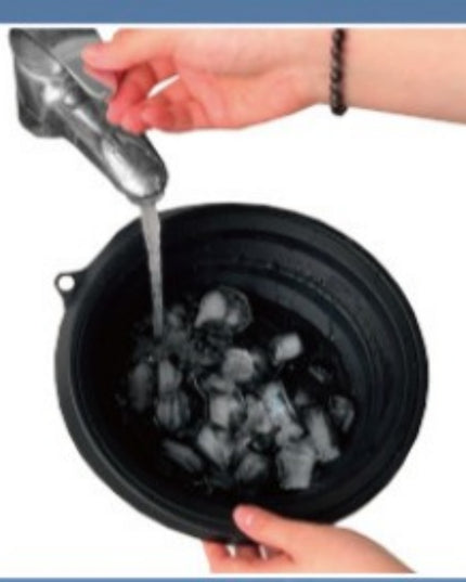 Collapsible Silicone Ice Basin – Ice Facial & Recovery Bowl