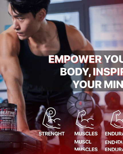 Muscle Boost Creatine Gummies – Gym Performance Supplement