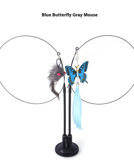 Cat Sucker Teaser Toy – Self-Play Suction Cup Cat Wand