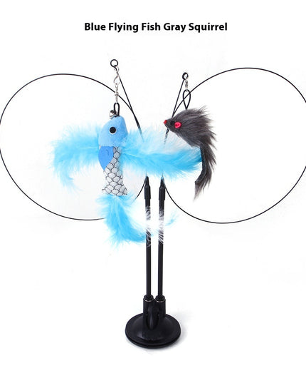 Cat Sucker Teaser Toy – Self-Play Suction Cup Cat Wand