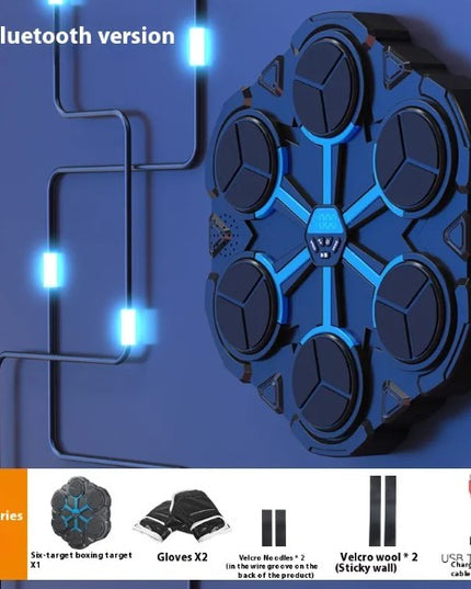 Interactive home boxing target machine with Bluetooth and LED feedback