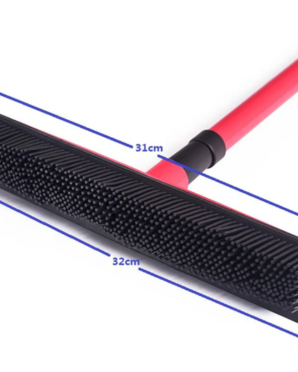 Pet Hair Removal Broom Mop – Rubber Floor & Carpet Cleaner