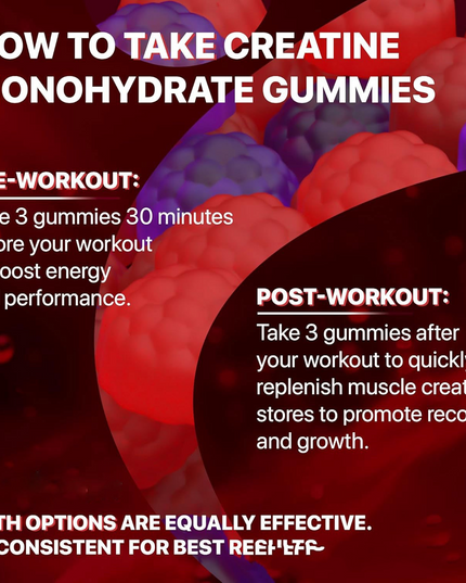 Muscle Boost Creatine Gummies – Gym Performance Supplement