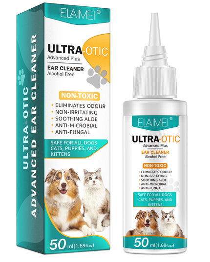 Pet Ear Cleaner 50ml – Gentle Dog & Cat Ear Solution