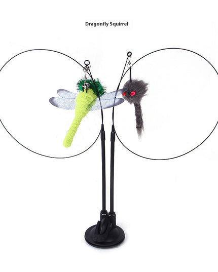 Cat Sucker Teaser Toy – Self-Play Suction Cup Cat Wand