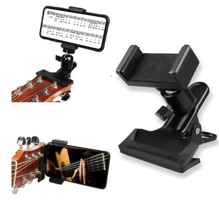 Phone Guitar Clip Stand – Universal Guitar Phone Holder