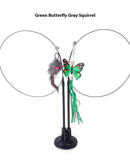 Cat Sucker Teaser Toy – Self-Play Suction Cup Cat Wand