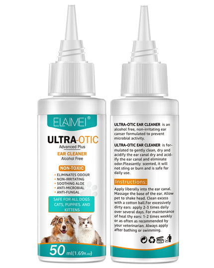 Pet Ear Cleaner 50ml – Gentle Dog & Cat Ear Solution