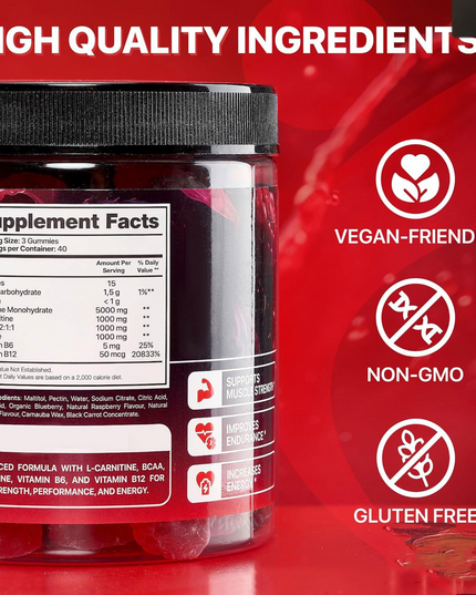 Muscle Boost Creatine Gummies – Gym Performance Supplement