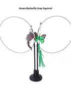 Green Butterfly Gray Mouse / As Shown