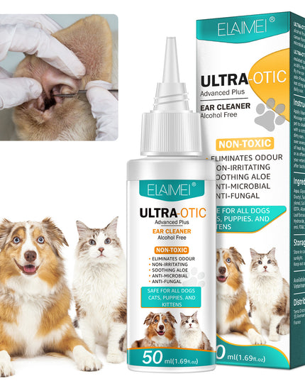 Pet Ear Cleaner 50ml – Gentle Dog & Cat Ear Solution