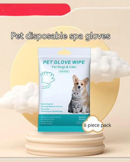 Pet Cleaning Gloves & Wipes – Grooming & Quick Clean Set